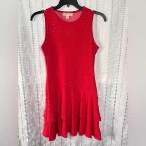 Michael Kors Pink/Orange Animal Print Dress EUC Size Small